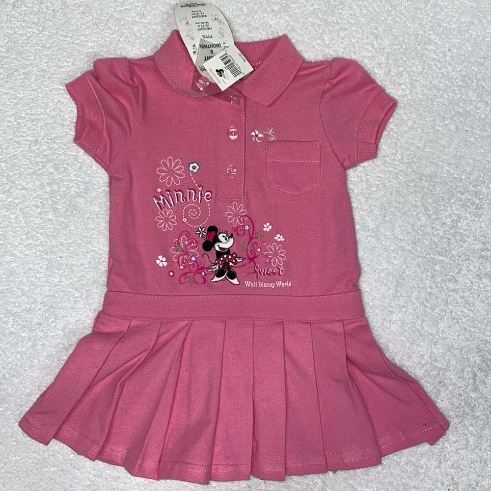 NWT Walt Disney world pink Minnie Mouse tennis dress 6m